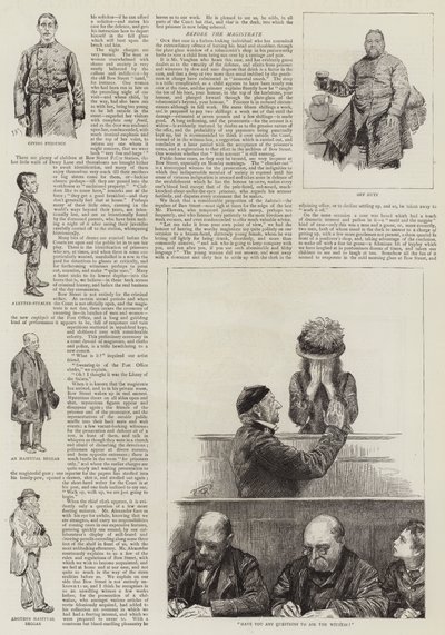 Sketches at the London Police-Courts by Charles Paul Renouard
